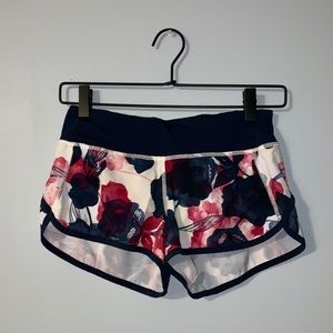 Lululemon Floral Running Shorts
